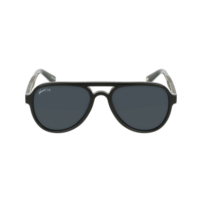 Apache Polarized Sunglasses by Johnny Fly - Anniversary Pearl || Smoke Polarized 
