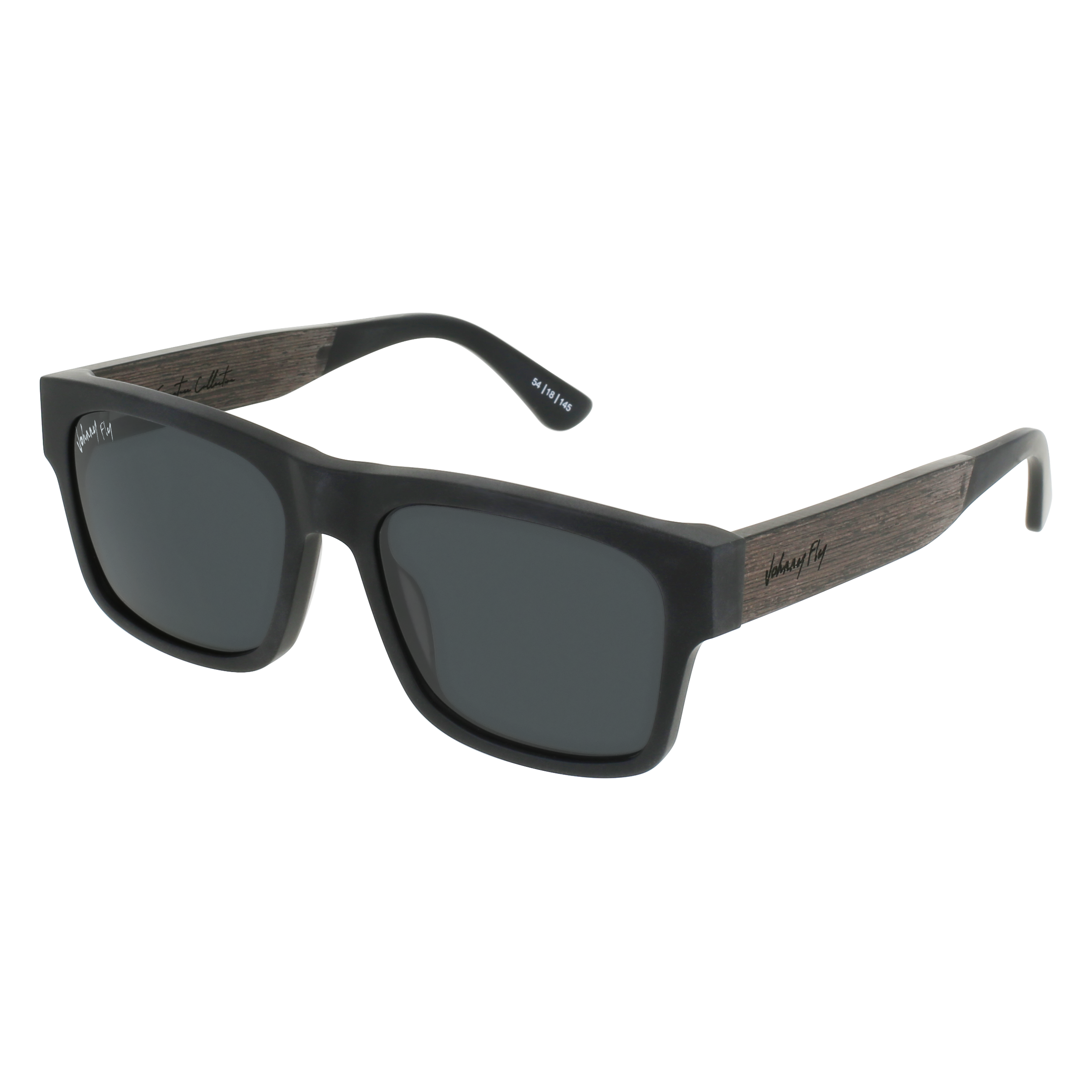 ARROW Sunglasses Frame - Matte Black- Johnny Fly | ARR-MBL-POL-SMK-EBN | | 