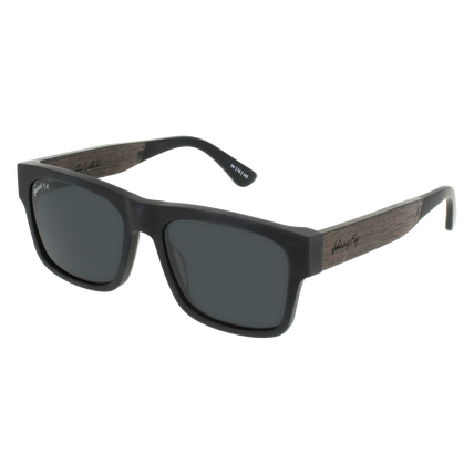 ARROW Sunglasses Frame - Matte Black- Johnny Fly | ARR-MBL-POL-SMK-EBN | | #color_matte-black