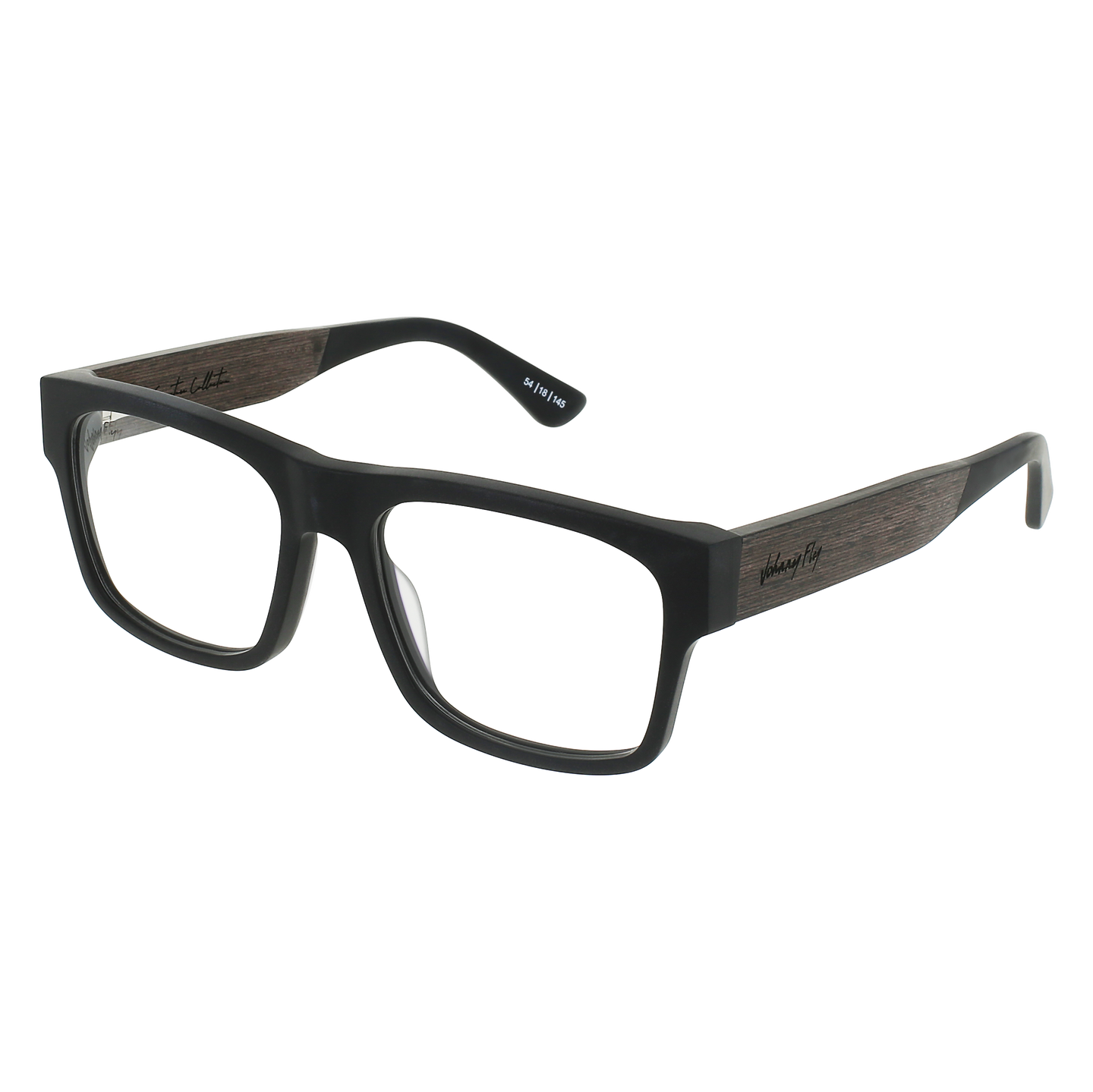ARROW Eyeglasses Frame - Matte Black- Johnny Fly | ARR-MBL-RX-EBN | | #color_matte-black
