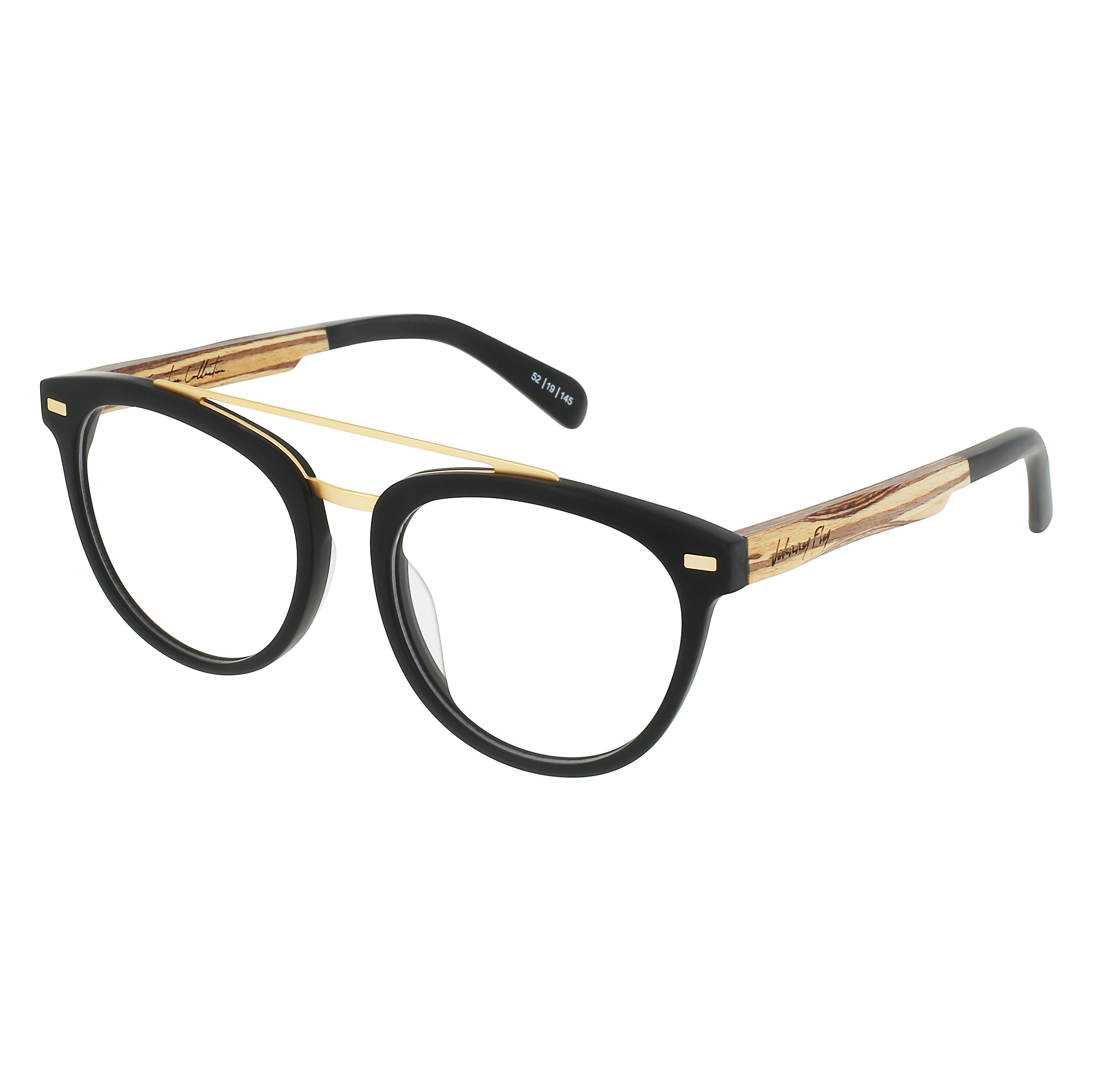 CAPTAIN Eyeglasses Frame - Matte Black- Johnny Fly | CAP-MBL-RX-TEA | | 