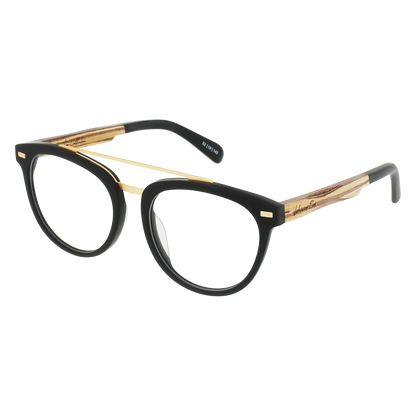 CAPTAIN Eyeglasses Frame - Matte Black- Johnny Fly | CAP-MBL-RX-TEA | | #color_matte-black