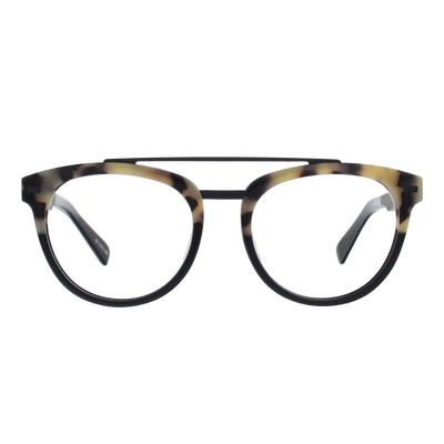CAPTAIN Frame - Split White Tortoise - Eyeglasses Frame - Johnny Fly Eyewear | #color_split-white-tortoise