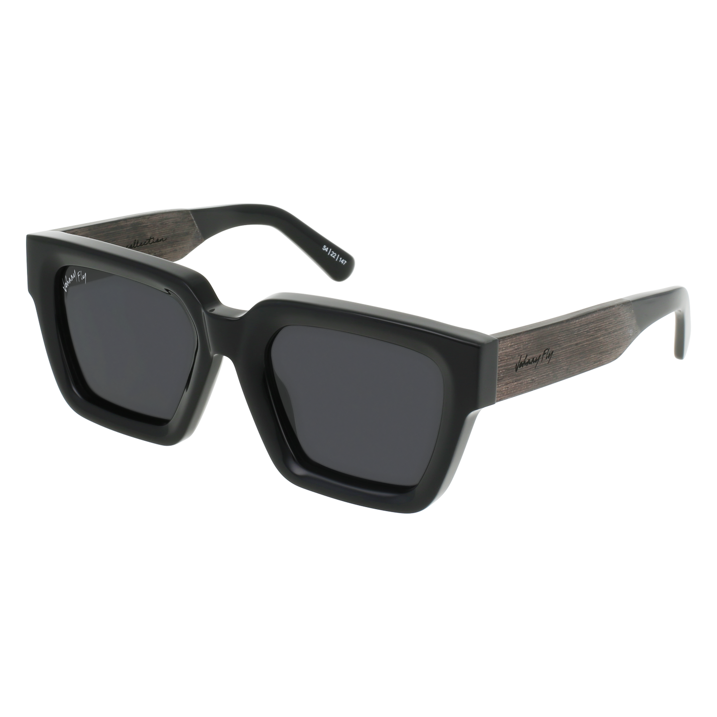 FAME Sunglasses Frame - Gloss Black- Johnny Fly | FAM-GBL-POL-SMK | | #color_gloss-black