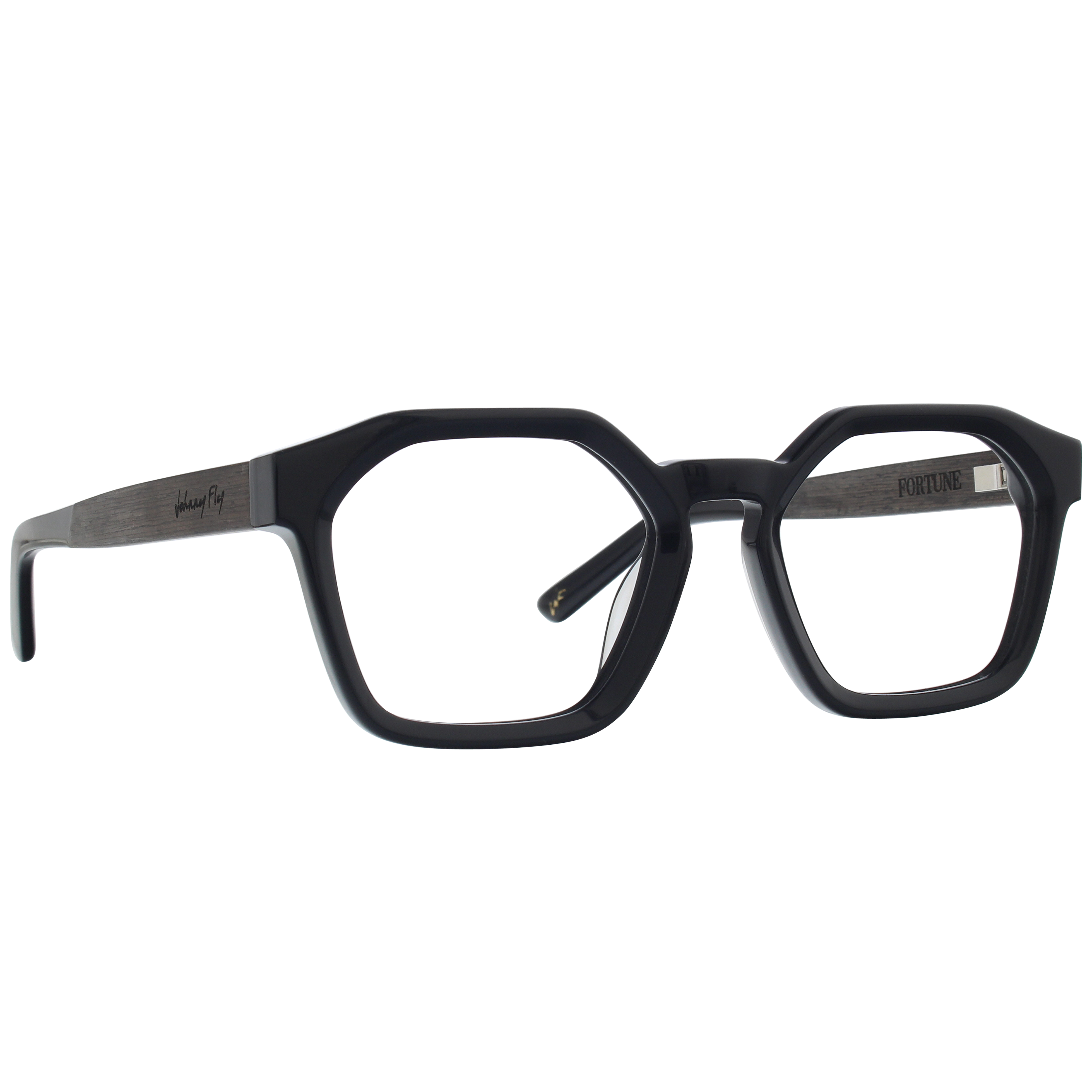 Fortune Bluelight Eyeglasses by Johnny Fly #color_gloss-black