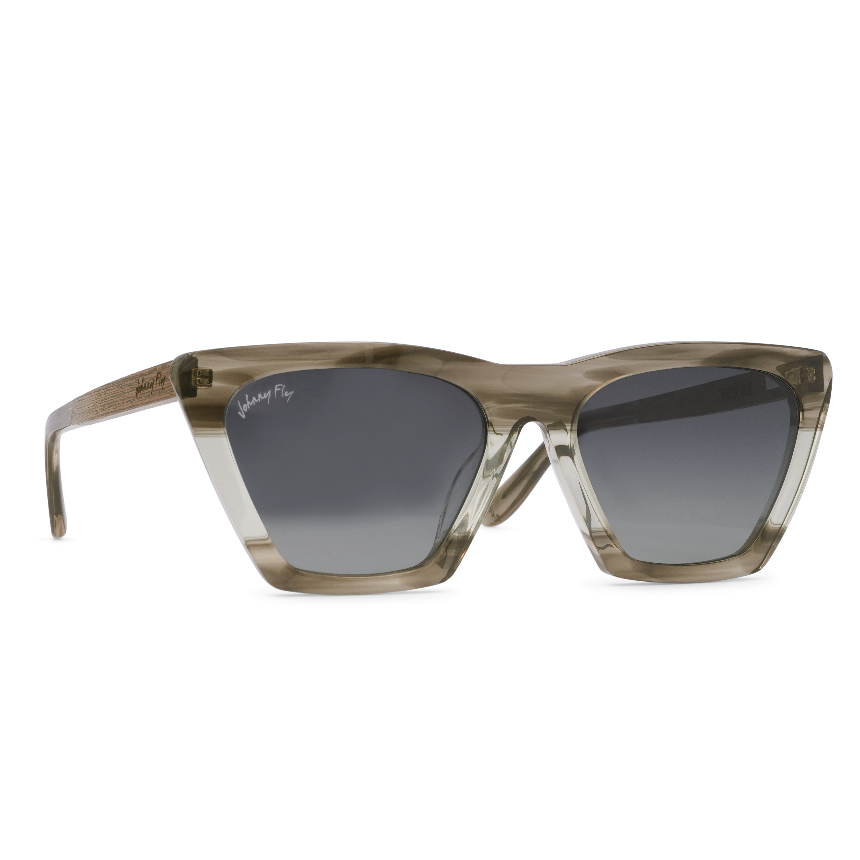 Figure Polarized Sunglasses by Johnny Fly | #color_pistachio