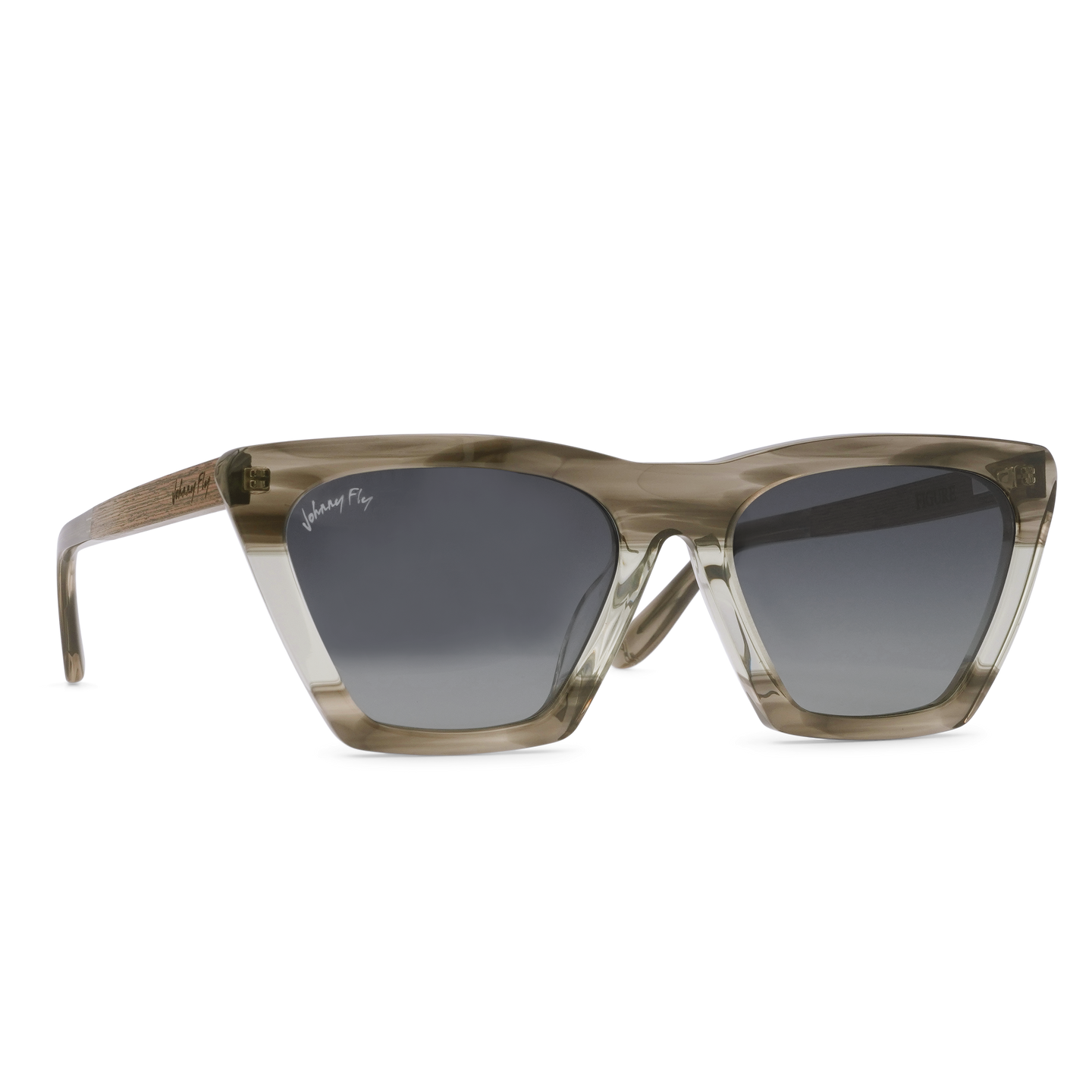 Figure Polarized Sunglasses by Johnny Fly | #color_pistachio