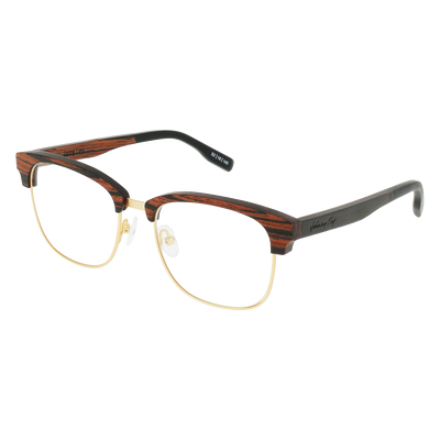 HUGHES Eyeglasses Frame - Gold- Johnny Fly | HUG-GLD-RX-EBN | | #color_gold