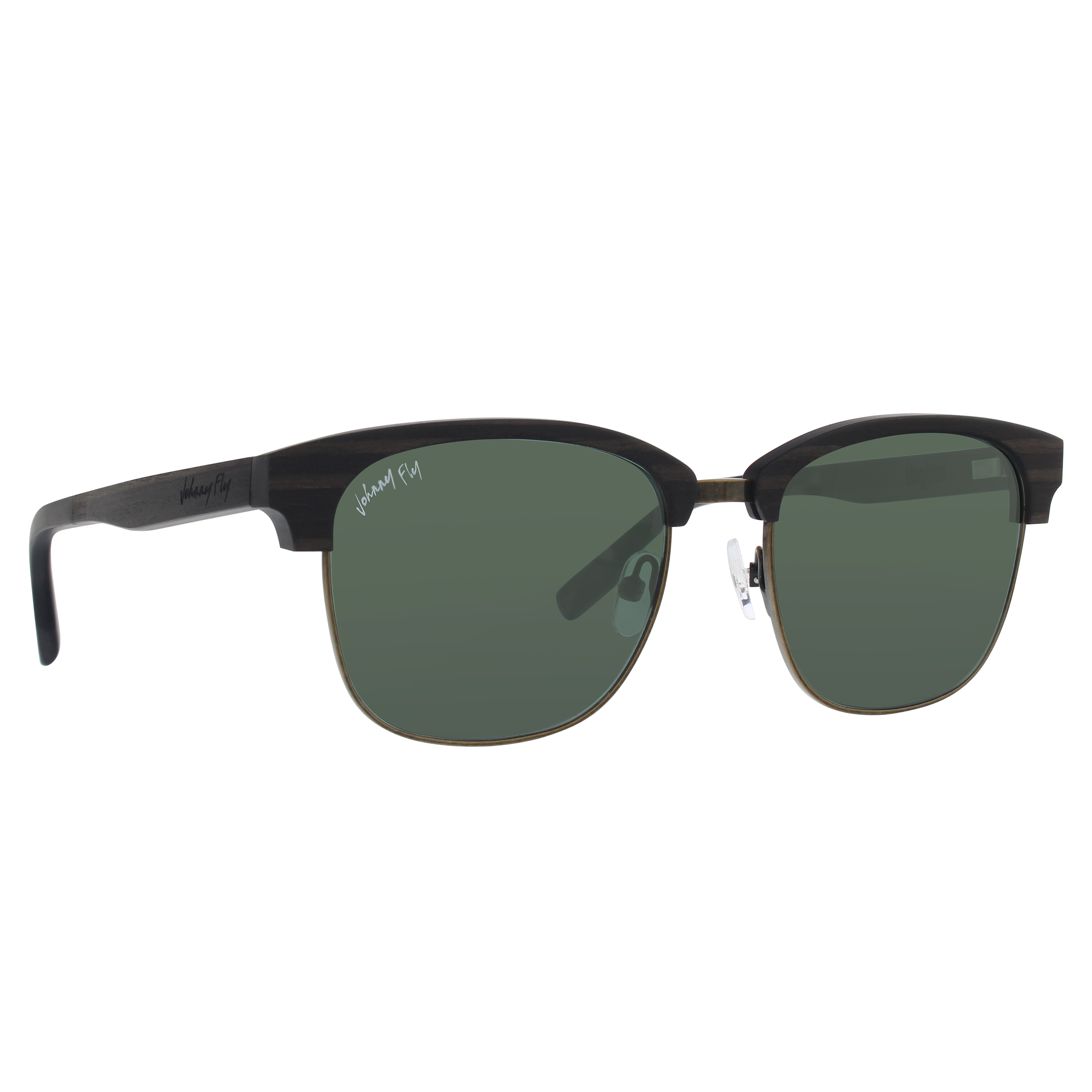 Hughes Weathered Brass Polarized Sunglasses By Johnny Fly | #color_weathered-brass