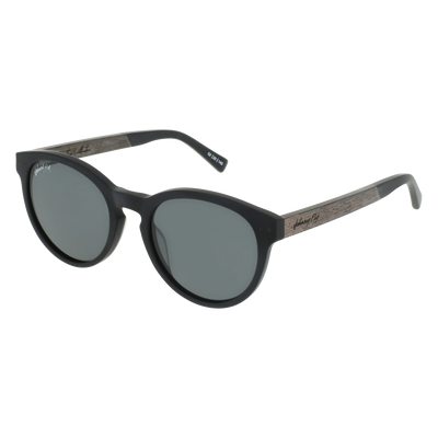 LATITUDE Sunglasses Frame - Matte Black- Johnny Fly | LTS-MBL-POL-SMK-ZEB | | #color_matte-black