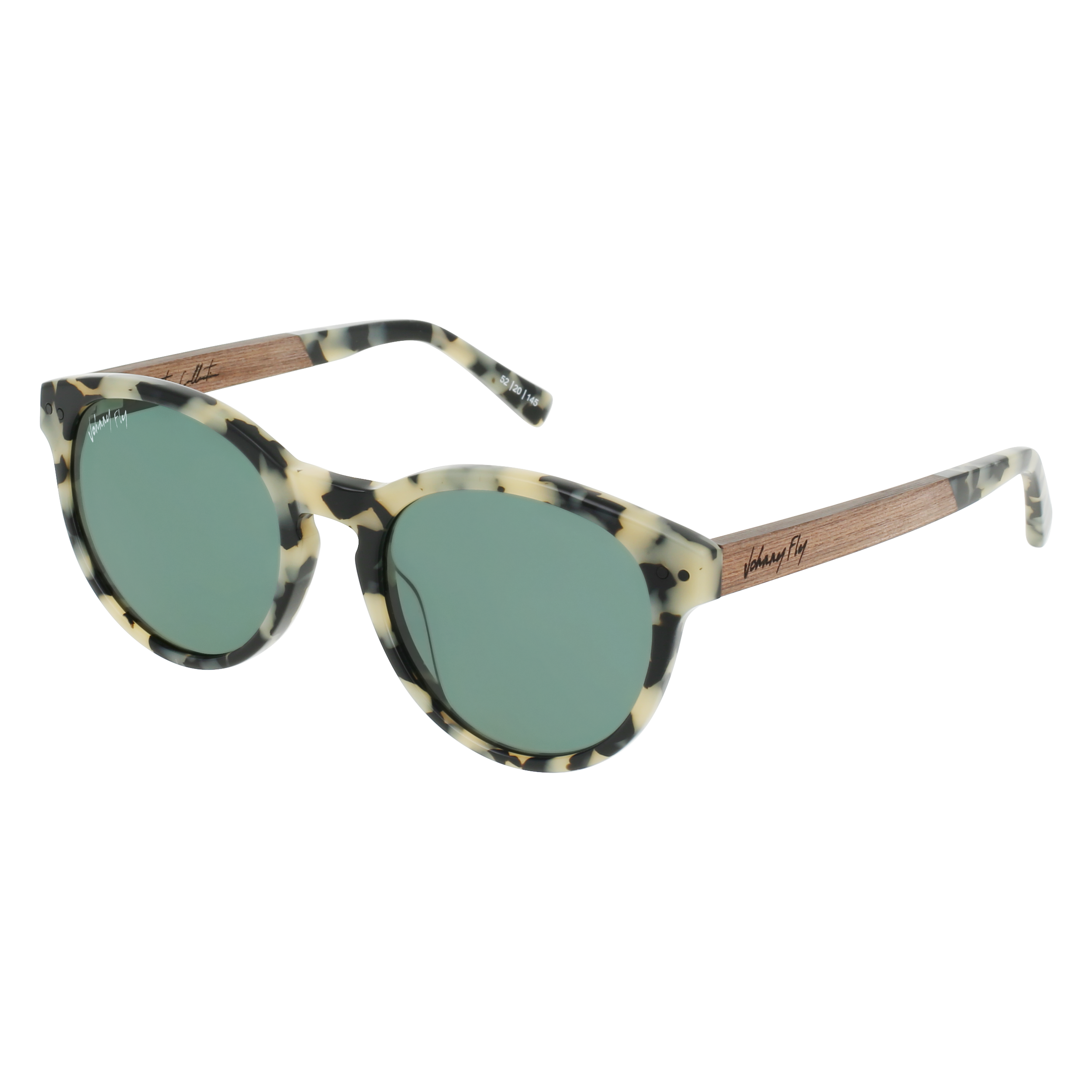LATITUDE Sunglasses Frame - White Tortoise- Johnny Fly | LTS-WHT-POL-G15-WAL | | 
