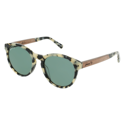 LATITUDE Sunglasses Frame - White Tortoise- Johnny Fly | LTS-WHT-POL-G15-WAL | | 