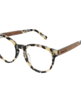 LATITUDE Eyeglasses Frame - White Tortoise- Johnny Fly | LTS-WHT-RX-CLR-WAL | | 