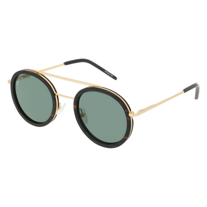 RIKER Sunglasses Frame - Gold- Johnny Fly | RIK-GLD-CR39-G15-EBN_EBN | | 