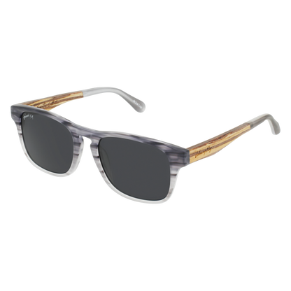 SPLINTER Sunglasses Frame - Matte Marble Grey- Johnny Fly | SPL-MBG-POL-SMK-ZEB | | 