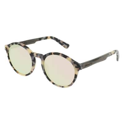 UFO Sunglasses Frame - Matte White Tortoise- Johnny Fly | UFO-MWHTRT-POL-RSGLD | | #color_matte-white-tortoise