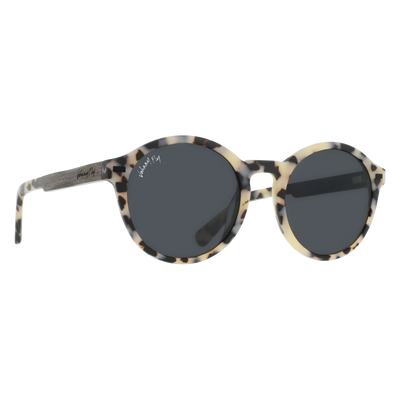 UFO Sunglasses Frame - Matte White Tortoise- Johnny Fly | UFO-MWHTRT-POL-SMK | | #color_matte-white-tortoise