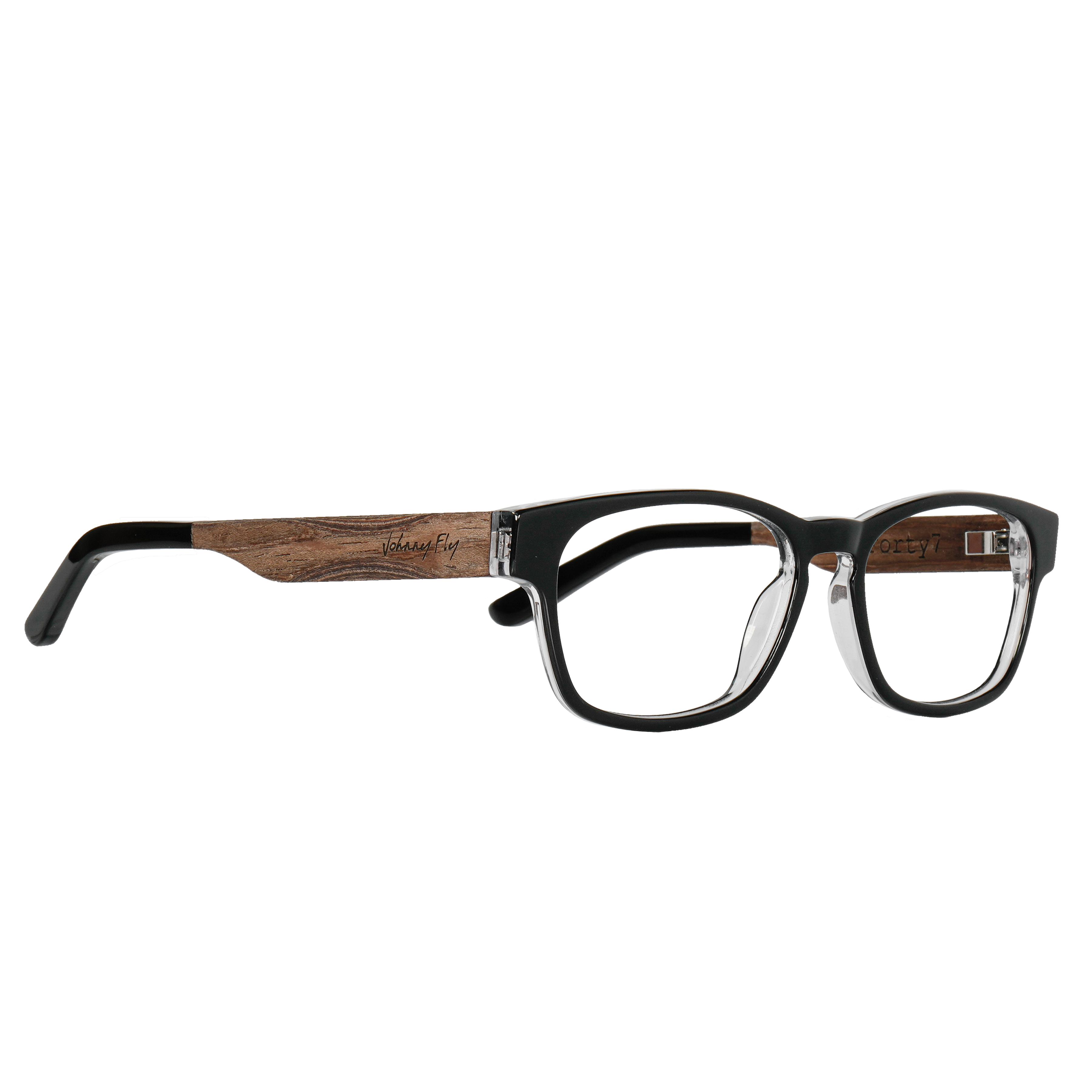 7FORTY7 - Black Crystal - Eyeglasses Frame - Johnny Fly Eyewear | 