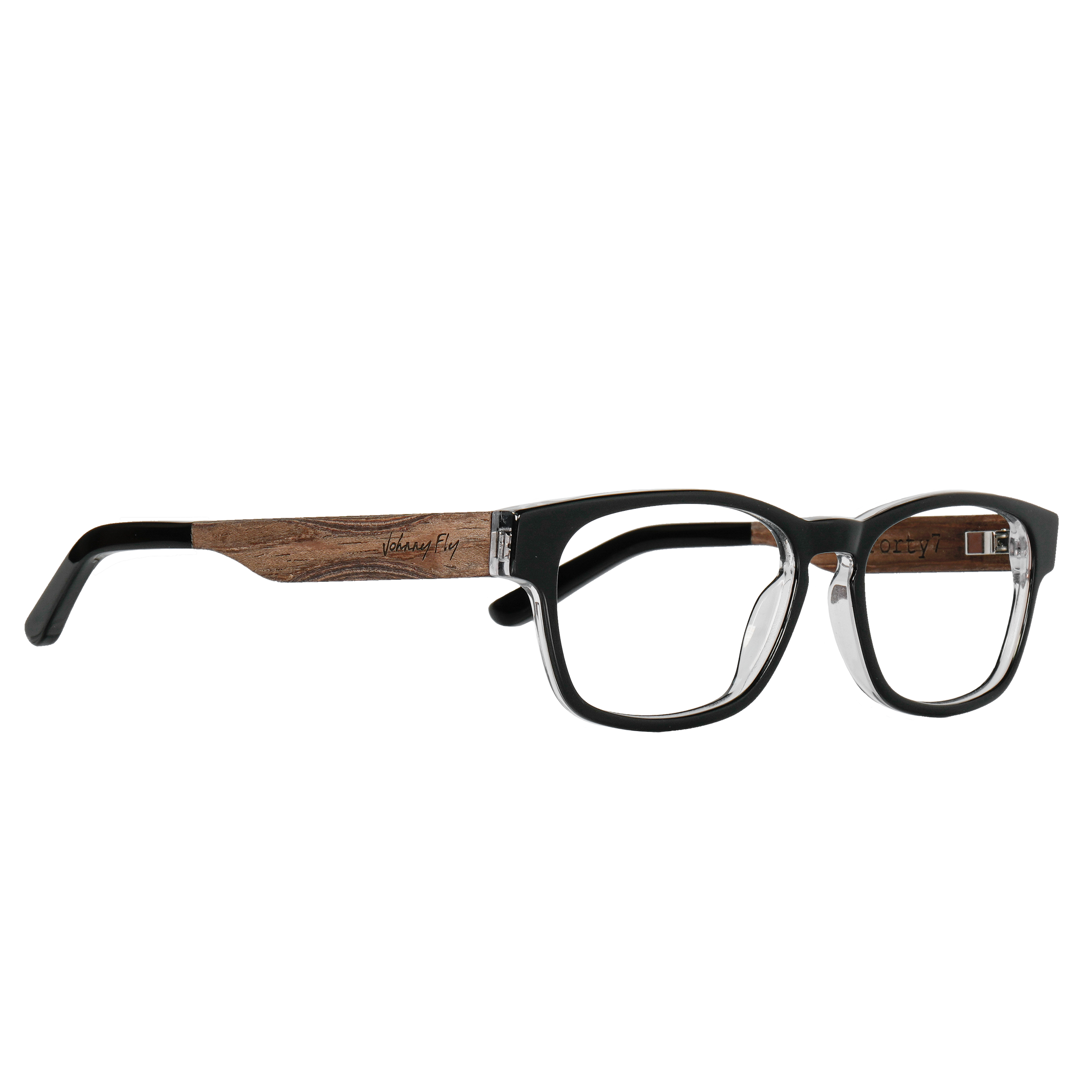 7FORTY7 - Black Crystal - Eyeglasses Frame - Johnny Fly Eyewear | #color_black-crystal