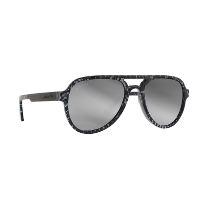 Johnny Fly Apache 8-Bit / Black Flash Polarized Sunglasses | #color_8-bit