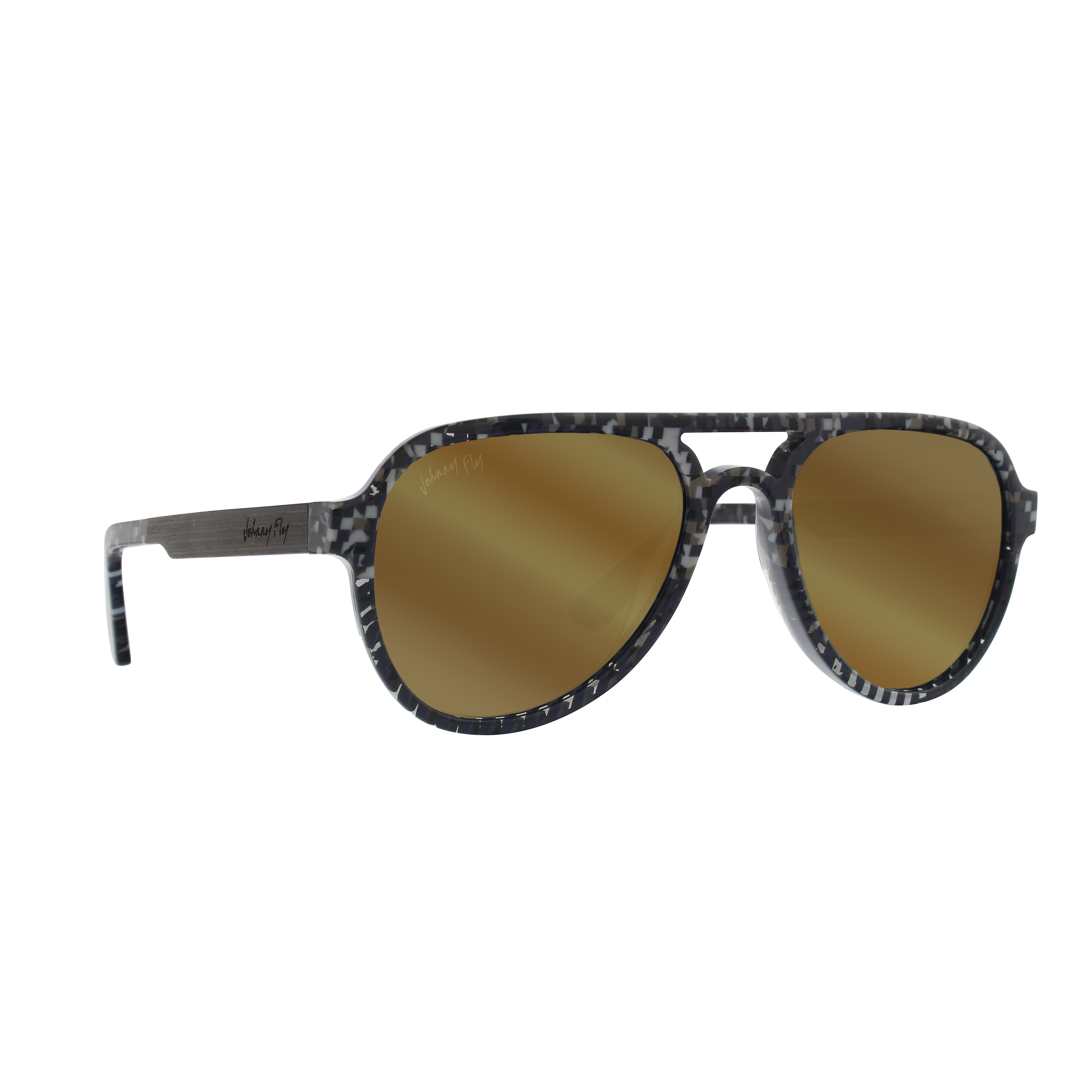 Johnny Fly Apache 8-Bit / Gold Flash Polarized Sunglasses | #color_8-bit