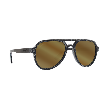 Johnny Fly Apache 8-Bit / Gold Flash Polarized Sunglasses | #color_8-bit
