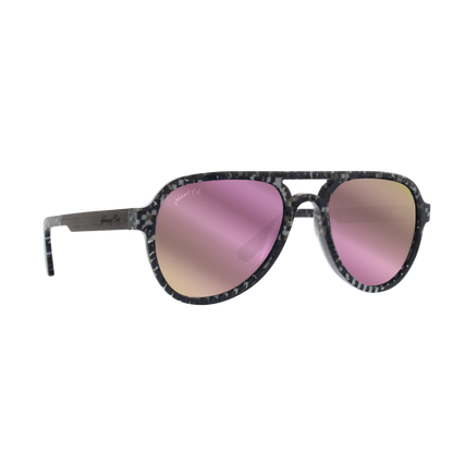 Johnny Fly Apache 8-Bit / Rose Gold Reflect Polarized Sunglasses | 