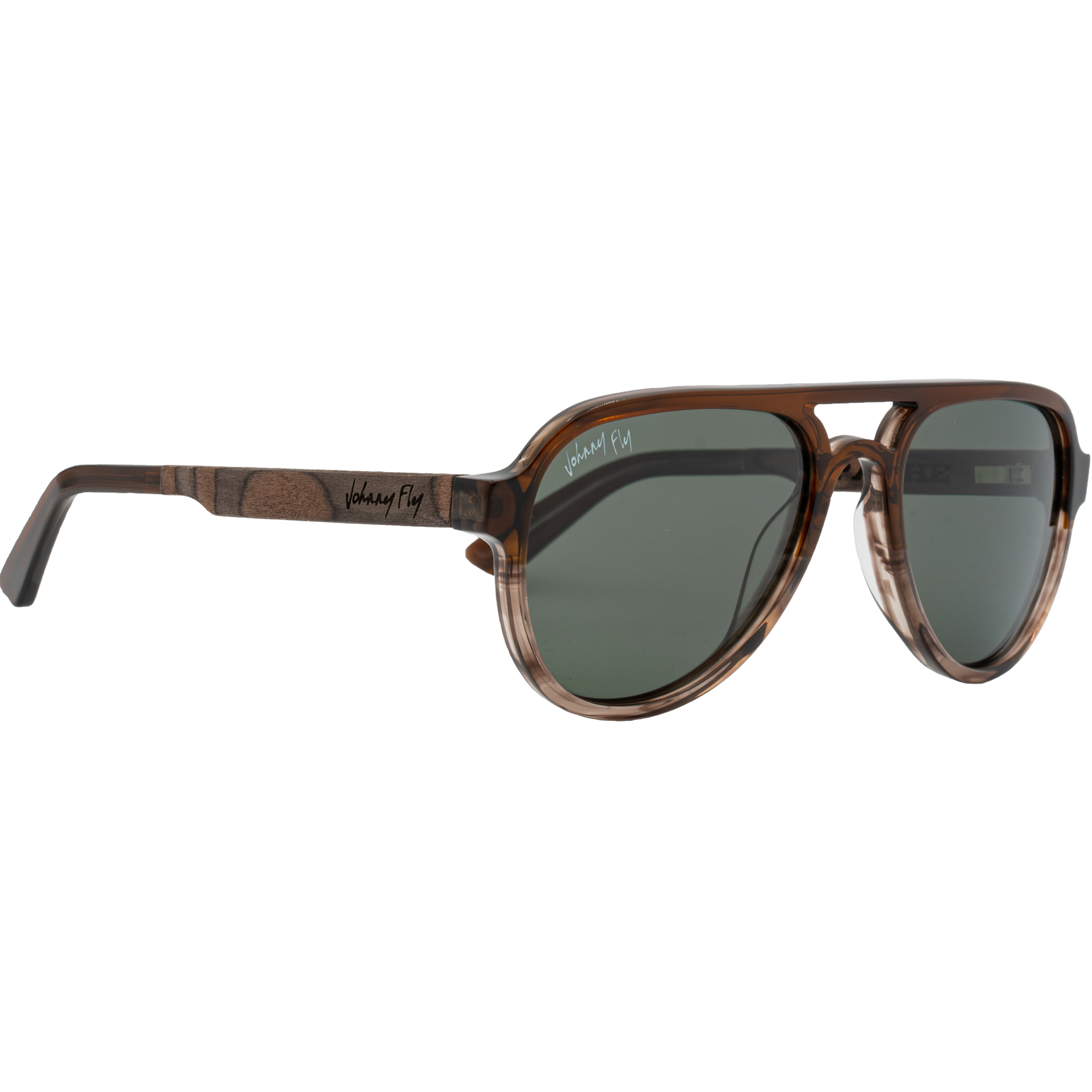 Apache Polarized Sunglasses by Johnny Fly - Steel Leaf || G15 Polarized #color_steel-leaf