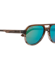 Apache Polarized Sunglasses by Johnny Fly - Steel Leaf || Green Reflect Polarized 