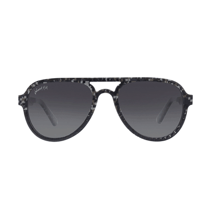 Johnny Fly Apache 8-Bit / Smoke Gradient Polarized Sunglasses | #color_8-bit