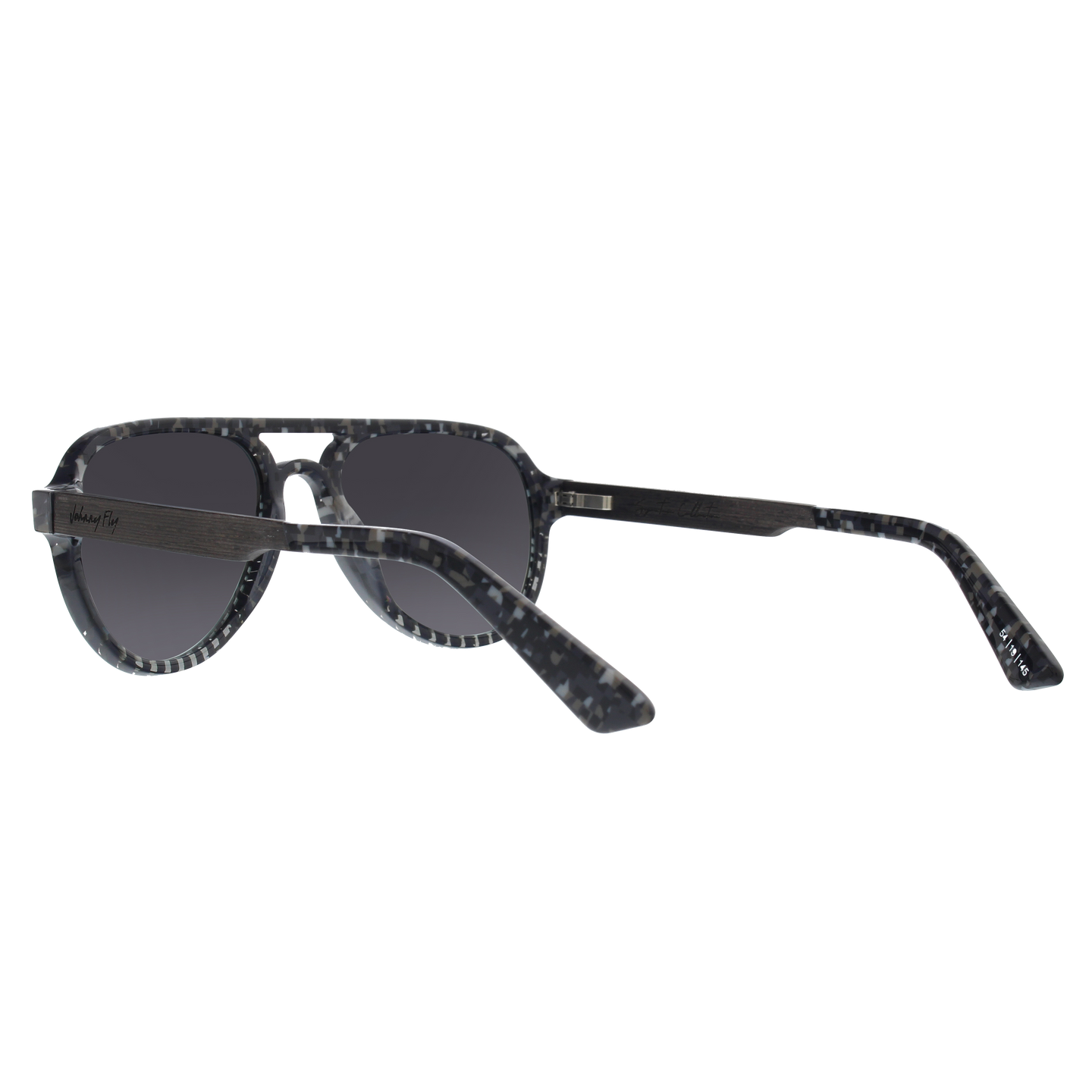 Johnny Fly Apache 8-Bit / Smoke Gradient Polarized Sunglasses | #color_8-bit