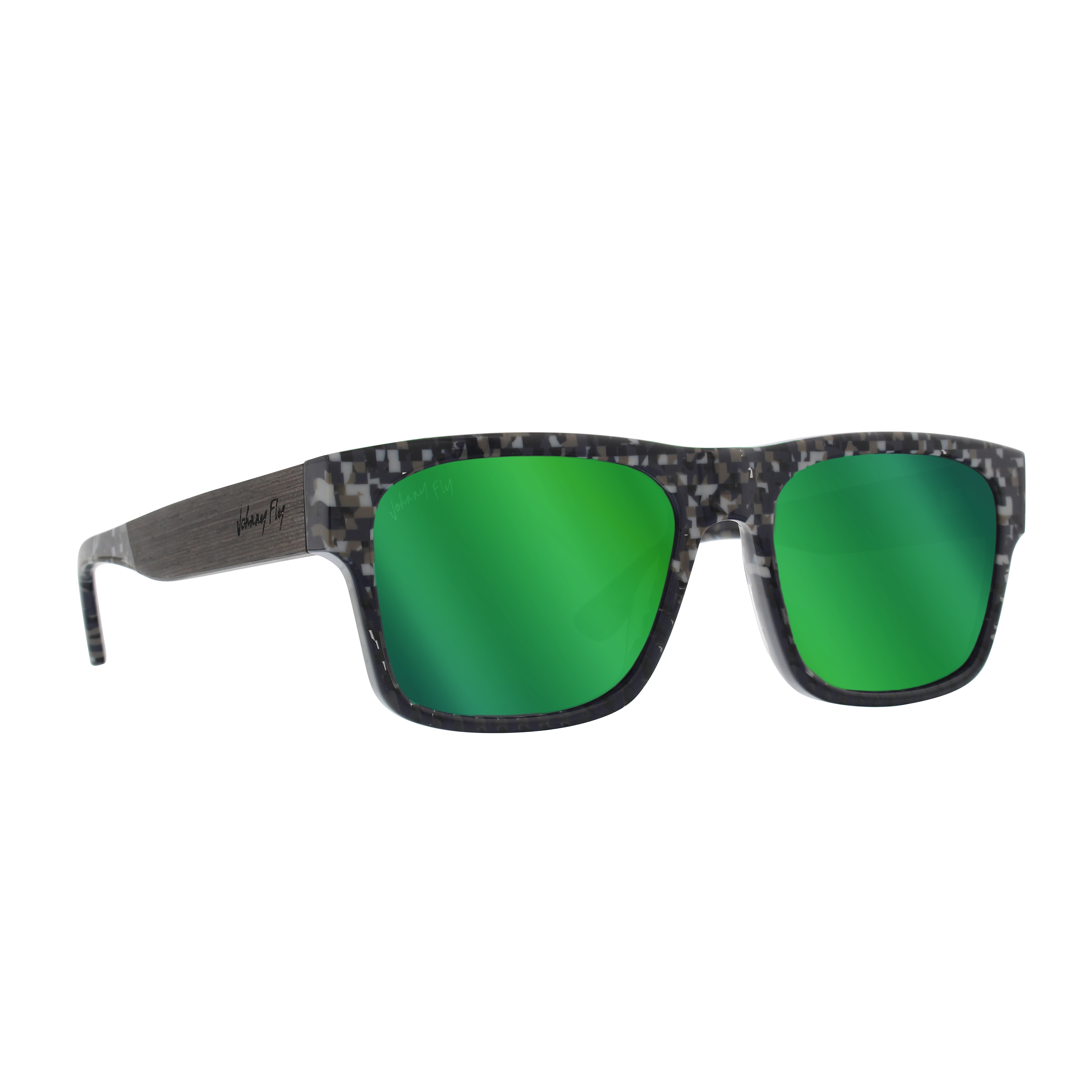 Johnny Fly Arrow 8-Bit / Green Reflect Polarized Sunglasses | #color_8-bit