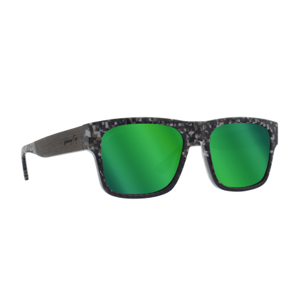 Johnny Fly Arrow 8-Bit / Green Reflect Polarized Sunglasses | 