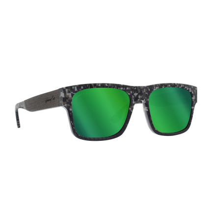 Johnny Fly Arrow 8-Bit / Green Reflect Polarized Sunglasses | #color_8-bit