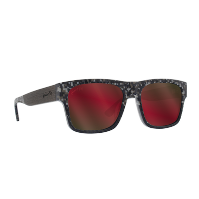 Johnny Fly Arrow 8-Bit / Ruby Flash Polarized Sunglasses | #color_8-bit