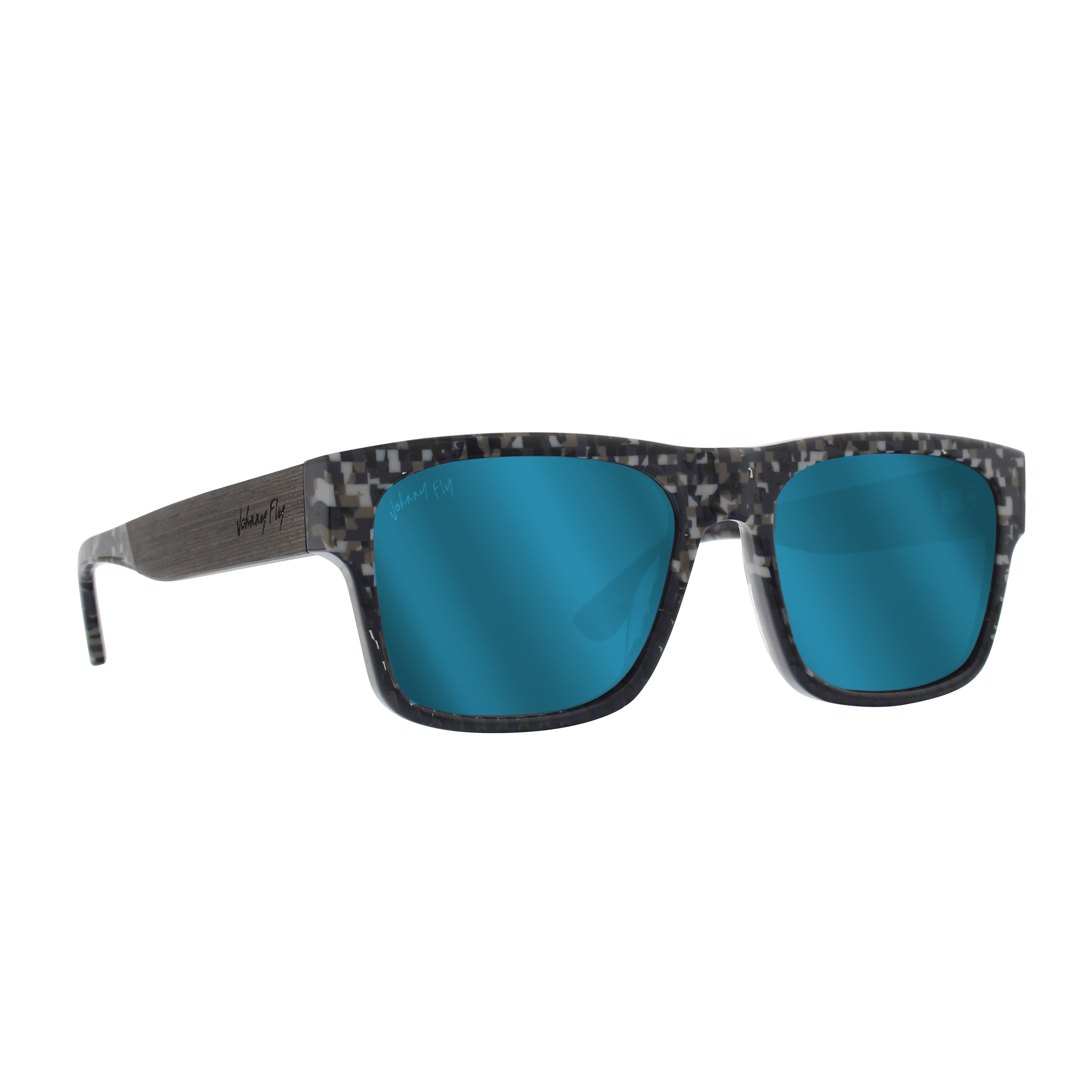 SA106 Revo Lens Crooked Bolt Arrow Arm Horn Rim Retro Sunglasses –  superawesome106