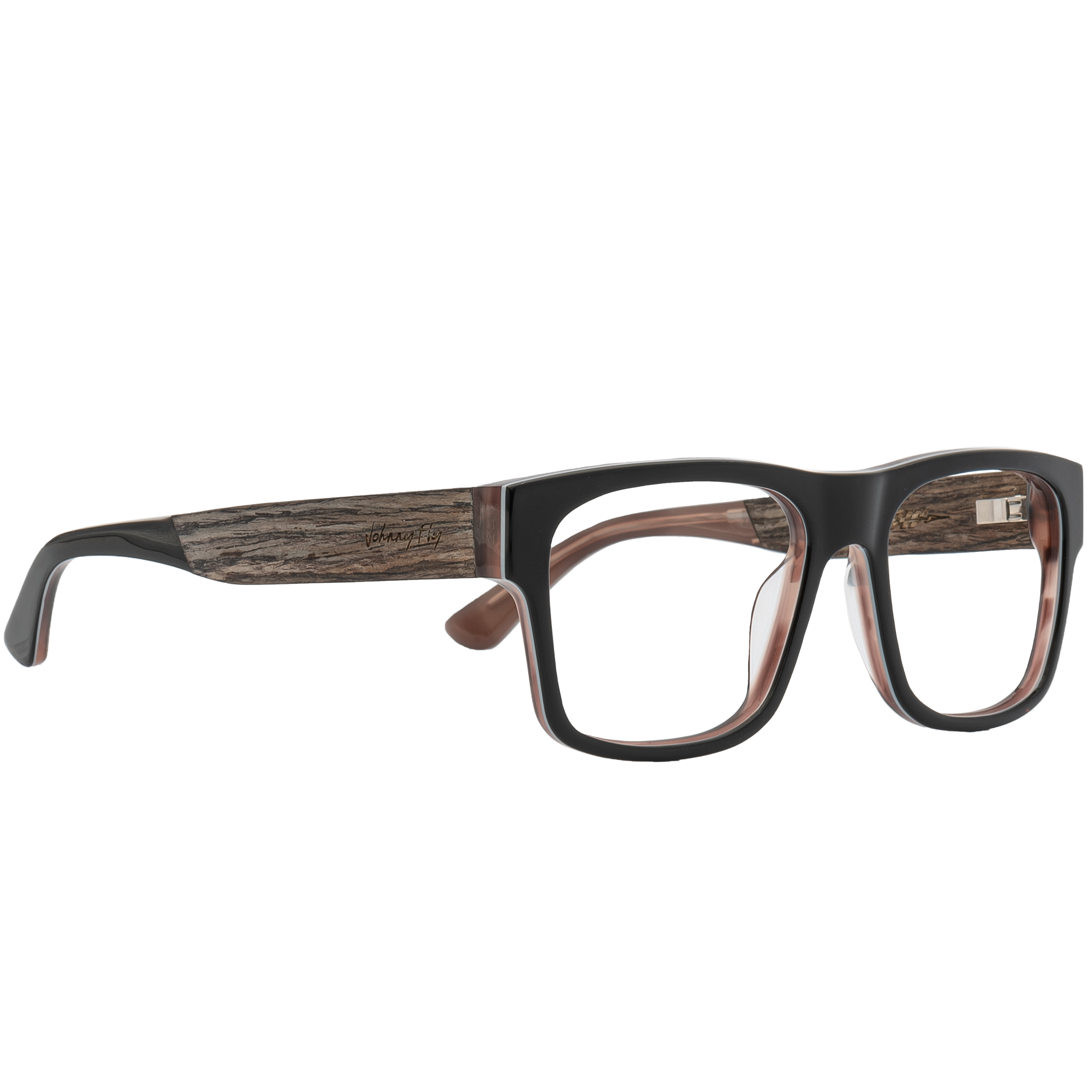 ARROW Frame - Layered Black - Eyeglasses Frame - Johnny Fly Eyewear 