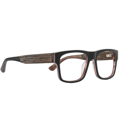 ARROW Frame - Layered Black - Eyeglasses Frame - Johnny Fly Eyewear 