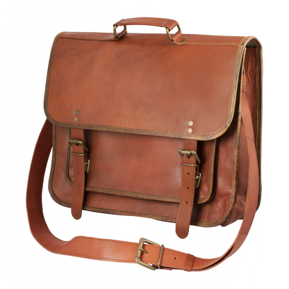 Business Laptop Messenger - Johnny Fly - One Size - Leather Bags