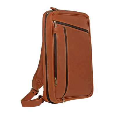 Convertible Backpack Messenger - Johnny Fly - Leather Bags