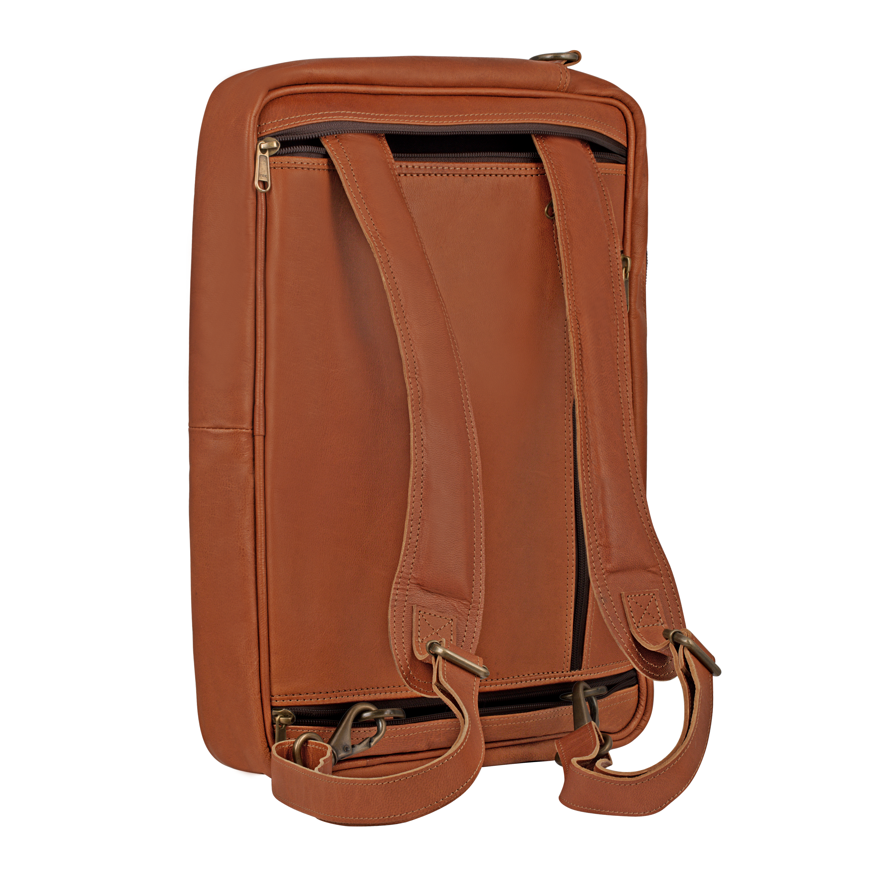 Convertible Backpack Messenger - Johnny Fly - Leather Bags