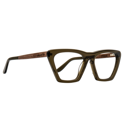 FIGURE BLUGUARD - Olive - Blue Light Glasses - Johnny Fly Eyewear 