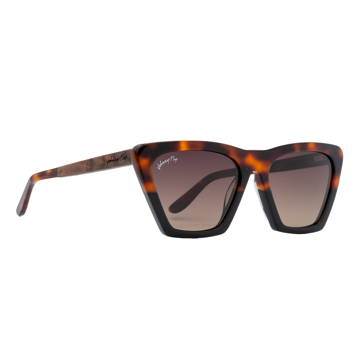 FIGURE - Split Tortoise - Sunglasses - Johnny Fly Eyewear | #color_split-tortoise