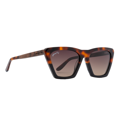 FIGURE - Split Tortoise - Sunglasses - Johnny Fly Eyewear | 