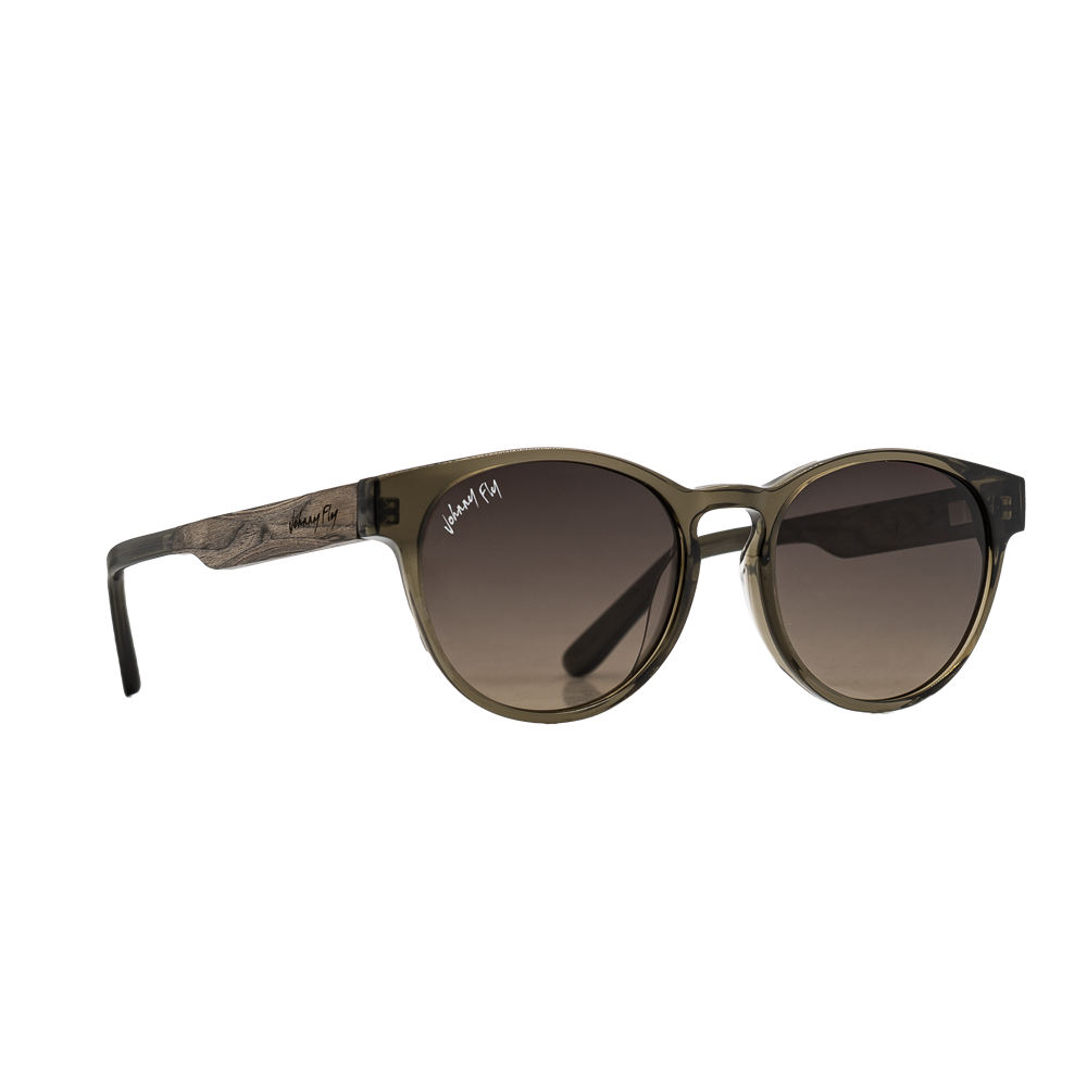 Flight - Johnny Fly - Olive - Brown Gradient Polarized - Sunglasses | #color_olive