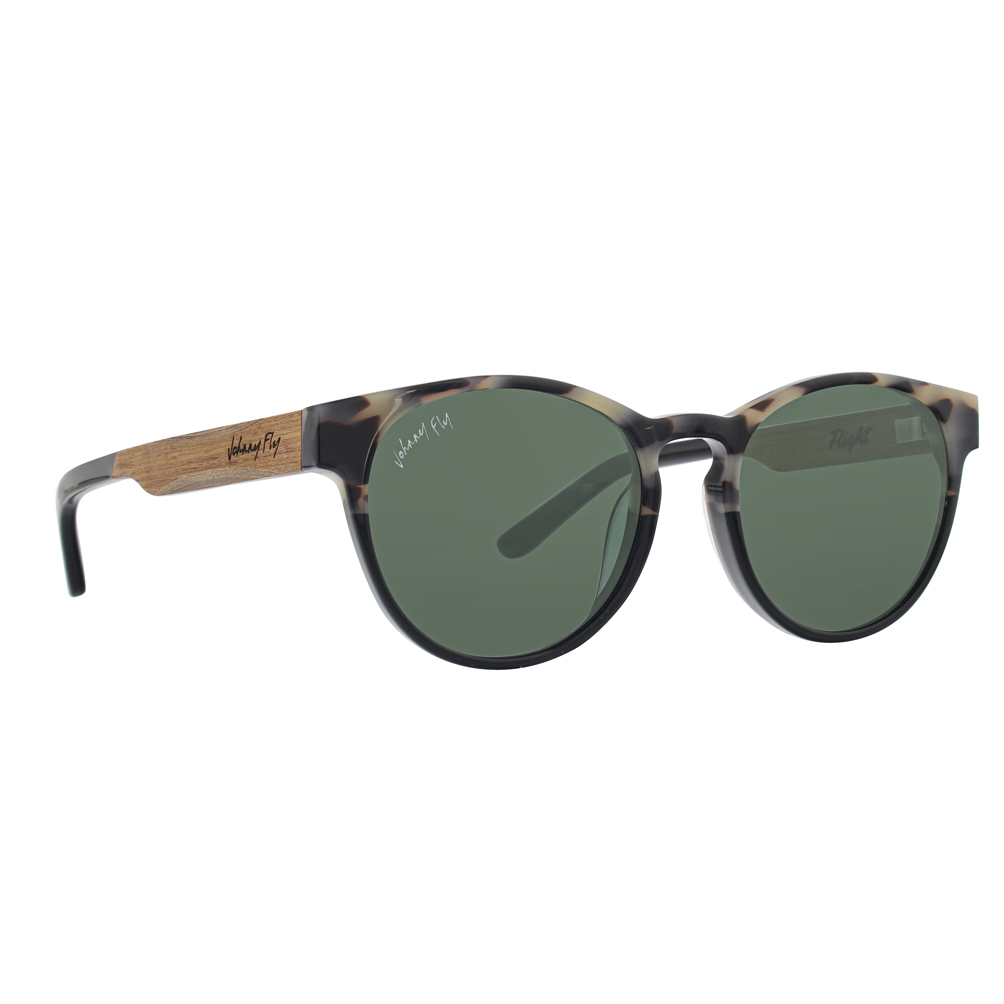 Flight - Johnny Fly - Split White Tortoise - G15 Polarized - Sunglasses | #color_split-white-tortoise
