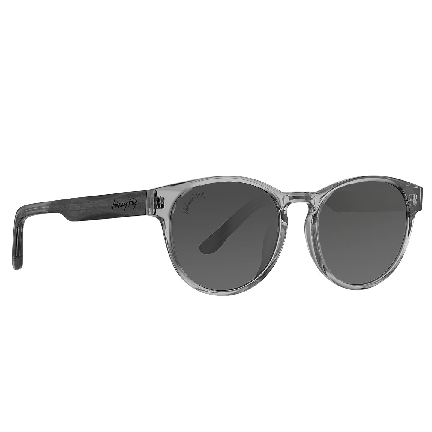 Flight - Johnny Fly - Tinted Crystal - Smoke Gradient Polarized - Sunglasses | #color_tinted-crystal