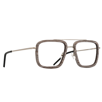 LAFORGE BLUGARD - Brushed Silver - Blue Light Glasses - Johnny Fly Eyewear 