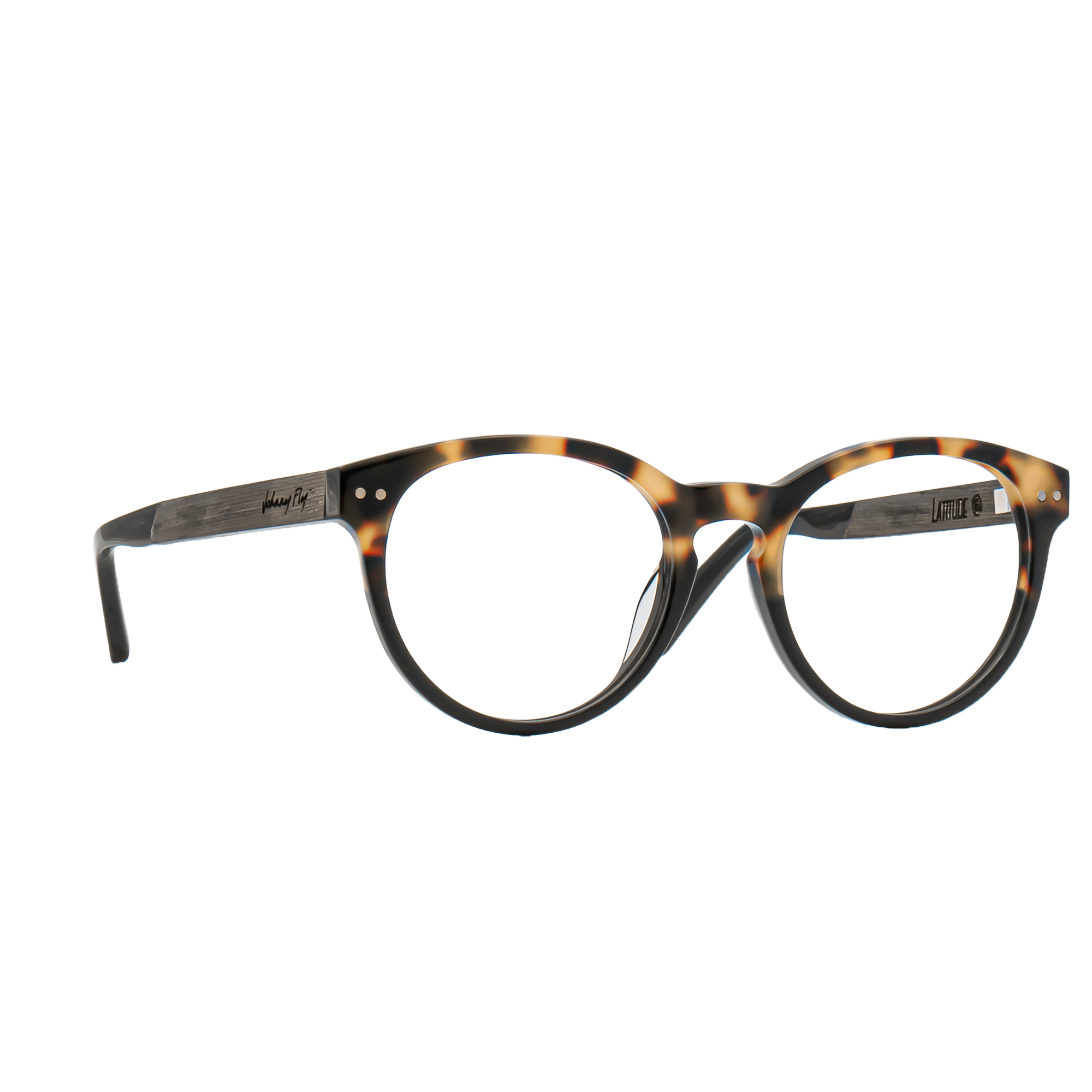 LATITUDE BLUGUARD - Split Gold Tortoise - Blue Light Glasses - Johnny Fly Eyewear 