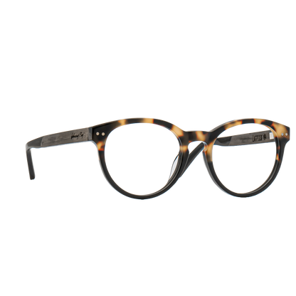 LATITUDE BLUGUARD - Split Gold Tortoise - Blue Light Glasses - Johnny Fly Eyewear 